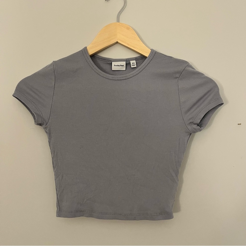 Sunday Best ribbed crop